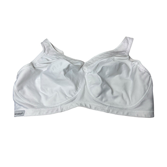 Glamorise MagicLift Seamless Sports Bra Sz 44G White Wireless Moisture Wicking - Picture 5 of 5